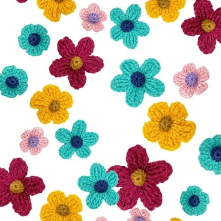 crochet flowers free pattern