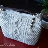 crochet cabled bag pattern