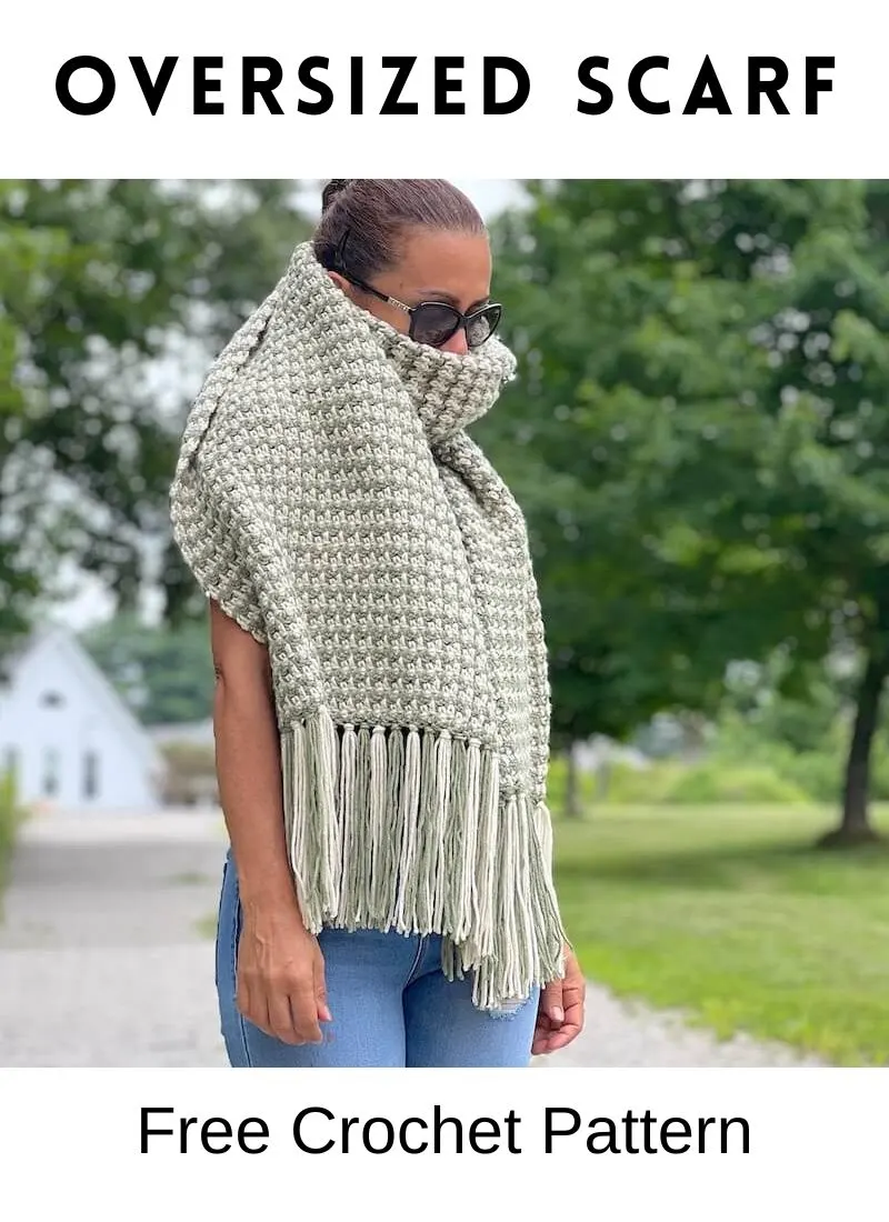 Easy Knit-Look Free Crochet Infinity Scarf Pattern + Tutorial (Unisex)