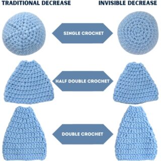 Invisible Decrease Crochet Free Tutorial (+ Video) - Zamiguz