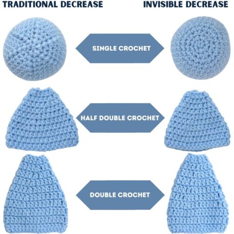 invisible decrease in double crochet. crochet tip... Invisible Decrease Crochet Free Tutorial (+ Video) - Zamiguz