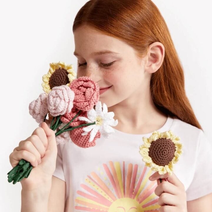 Crochet Flower Bouquet Free Pattern