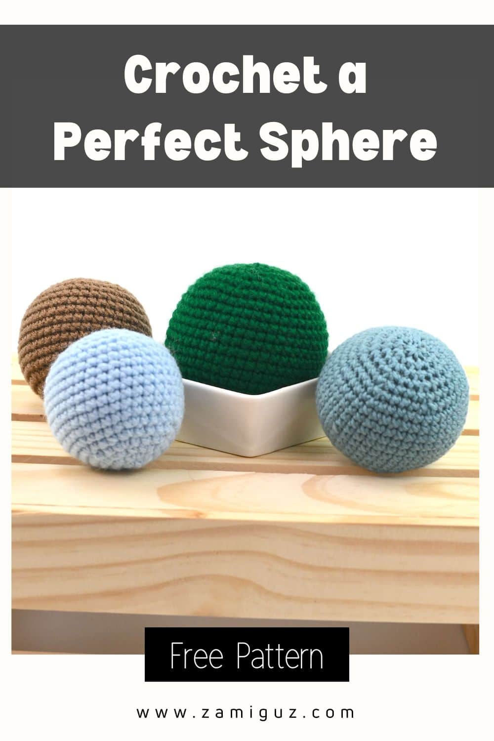 Crochet Sphere Pin