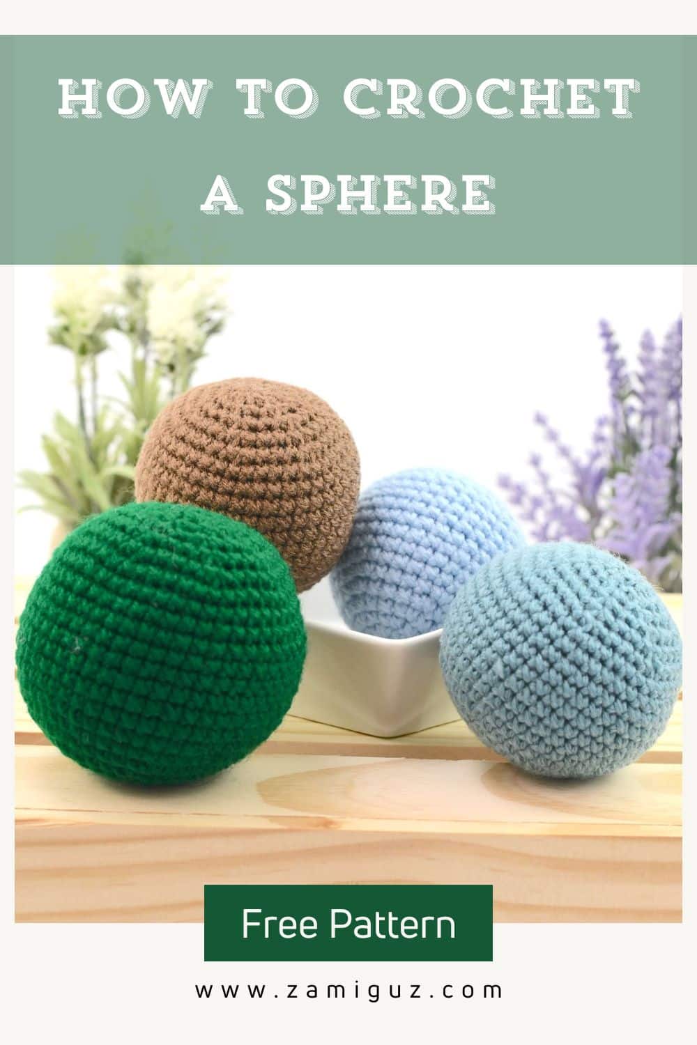 Crochet Sphere Pin