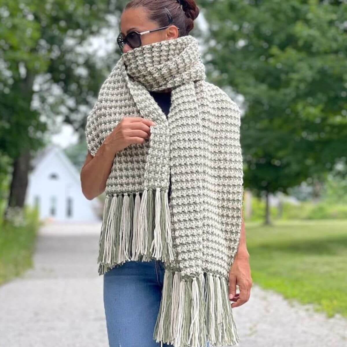 Large Crochet Scarf Pattern