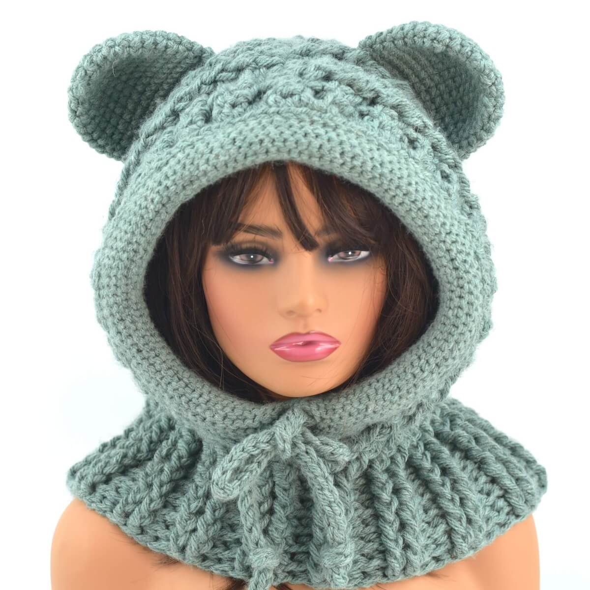 Easy Crochet Hooded Cowl Free Pattern Zamiguz Handmade