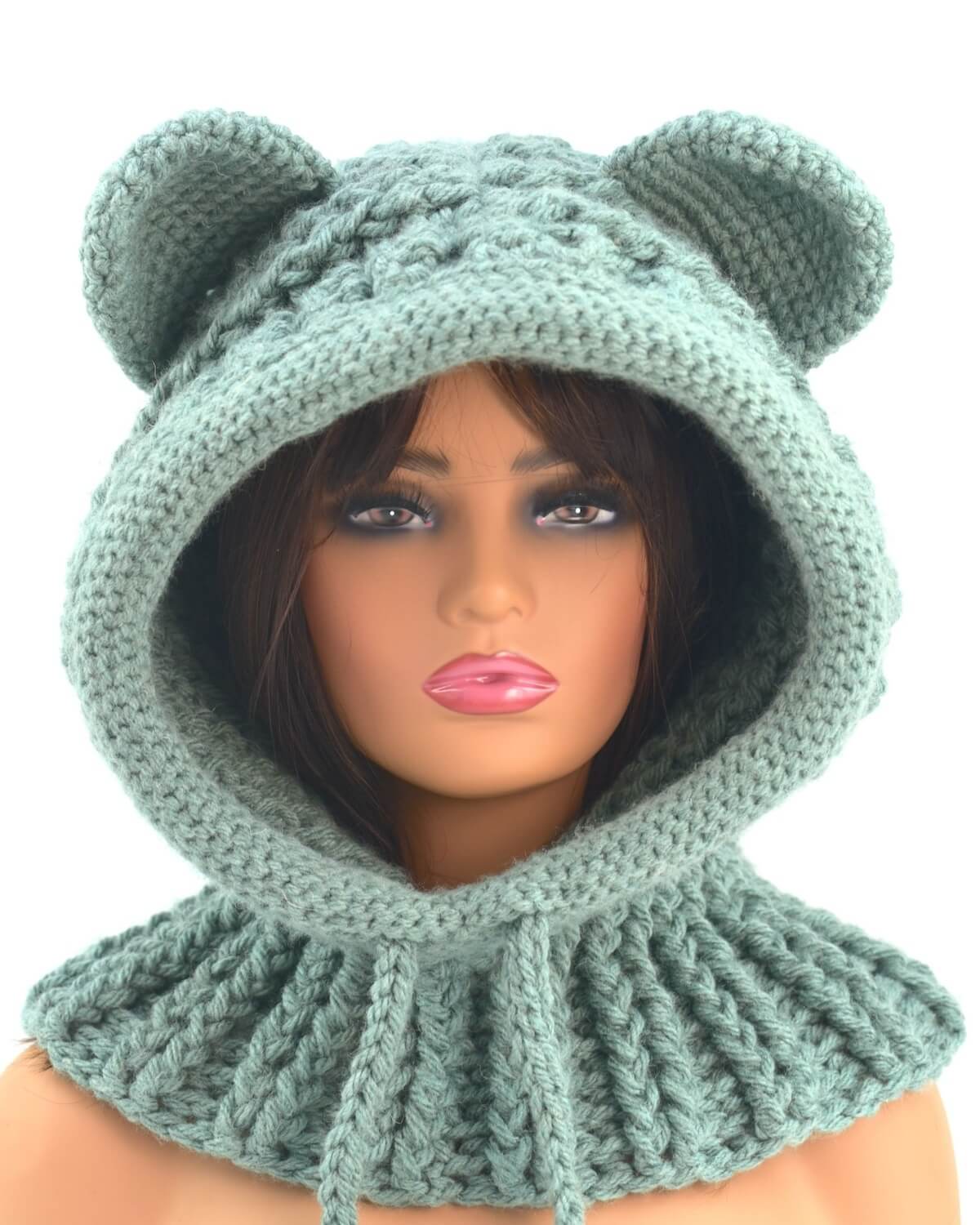 Easy Crochet Hooded Cowl Free Pattern - Zamiguz Handmade