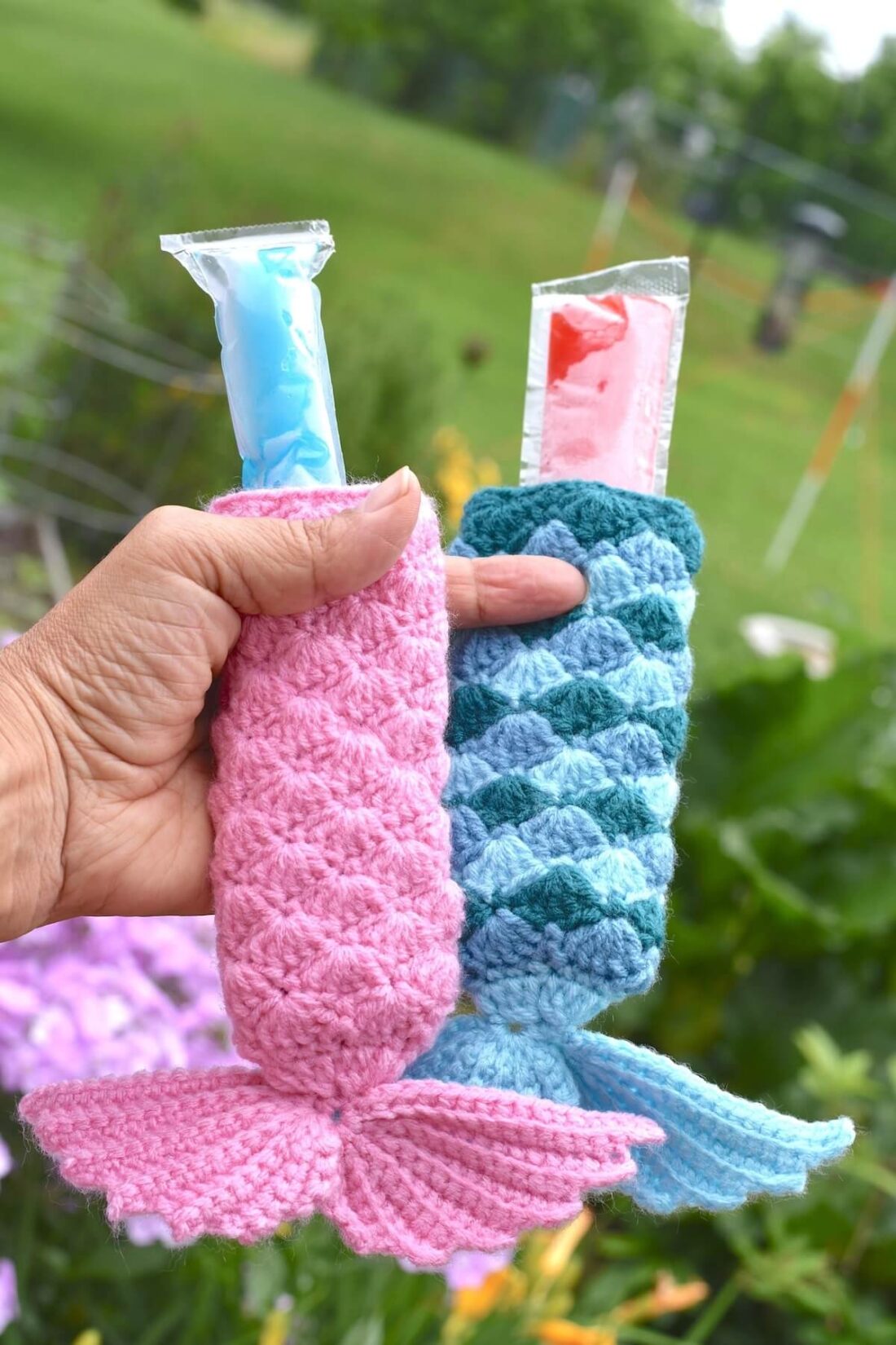 Crochet Ice Pop Holders