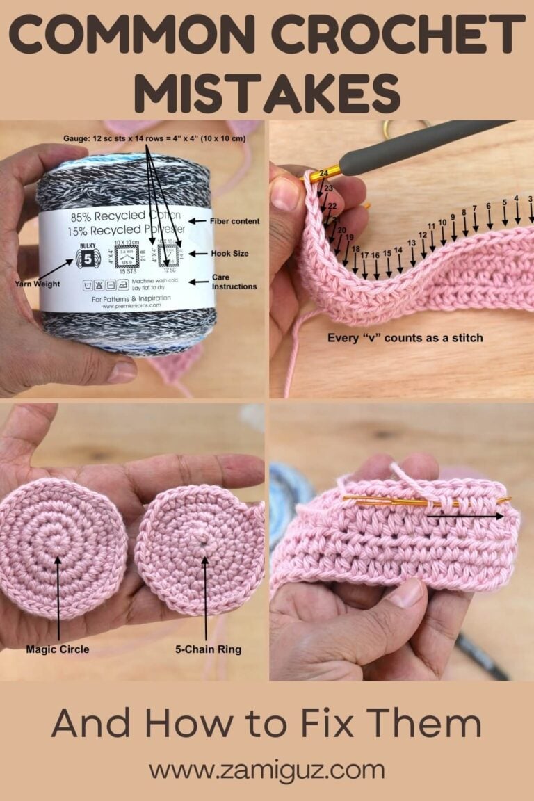 How to fix beginner crochet mistakes