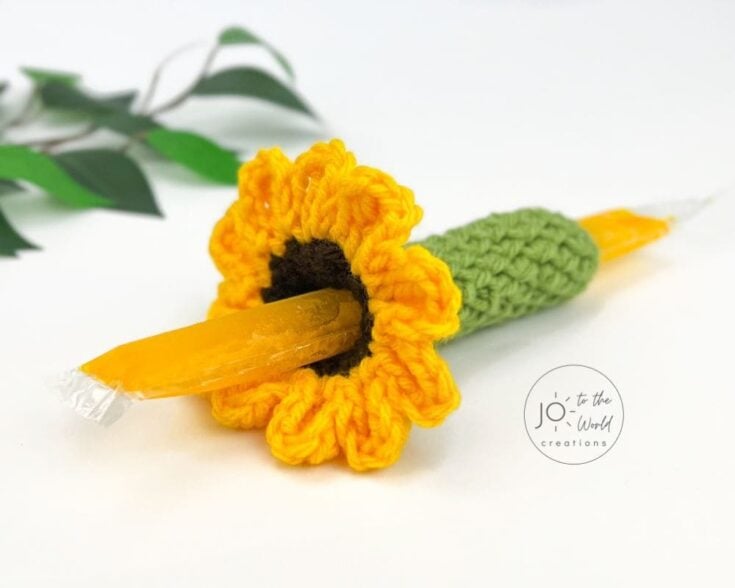 flower ice pop holder crochet pattern 1
